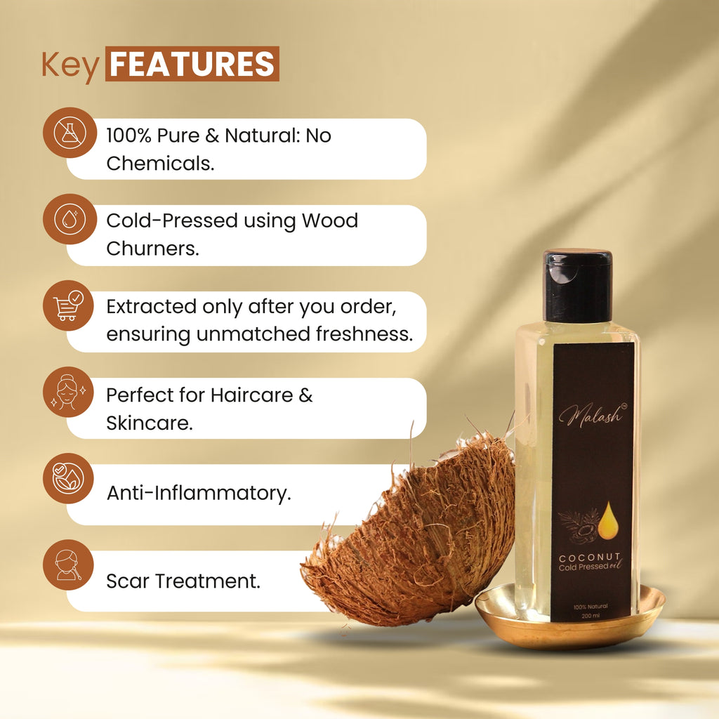 Malash Coconut Cold-Pressed Oil