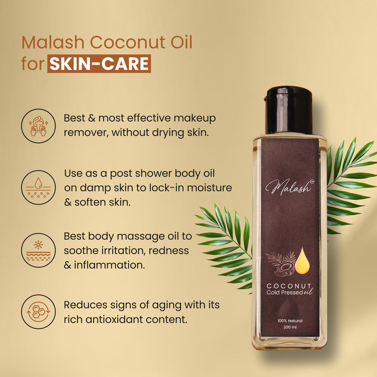 Malash Coconut Cold-Pressed Oil