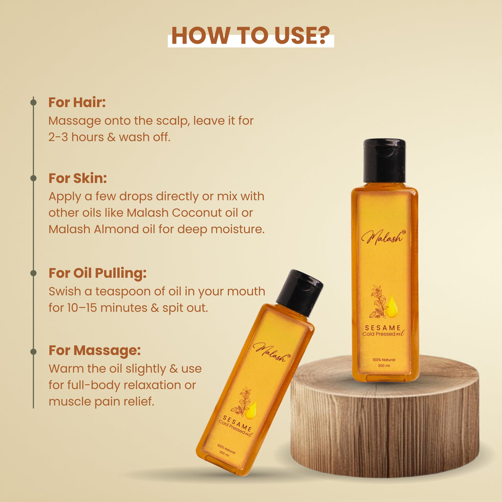 Malash Sesame Cold Pressed Oil