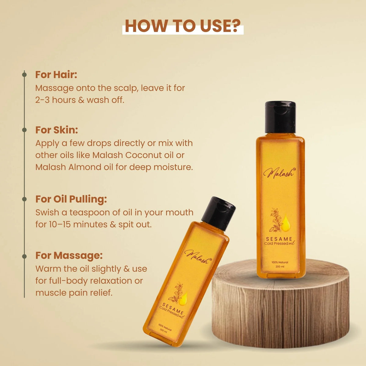 Malash Sesame Cold Pressed Oil
